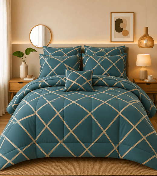 7 Pcs  Comforter Set Mh-851