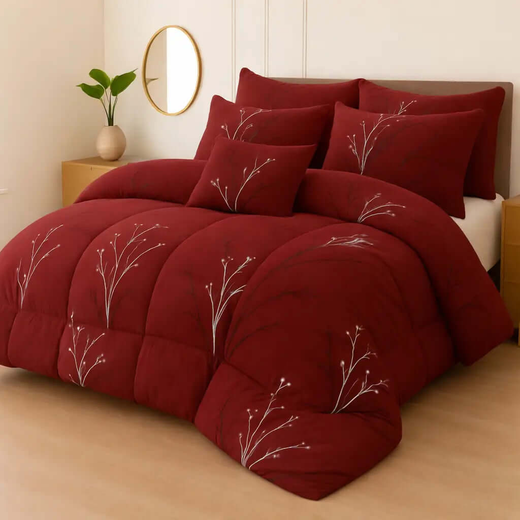 7 Pcs  Comforter Set Mh-814