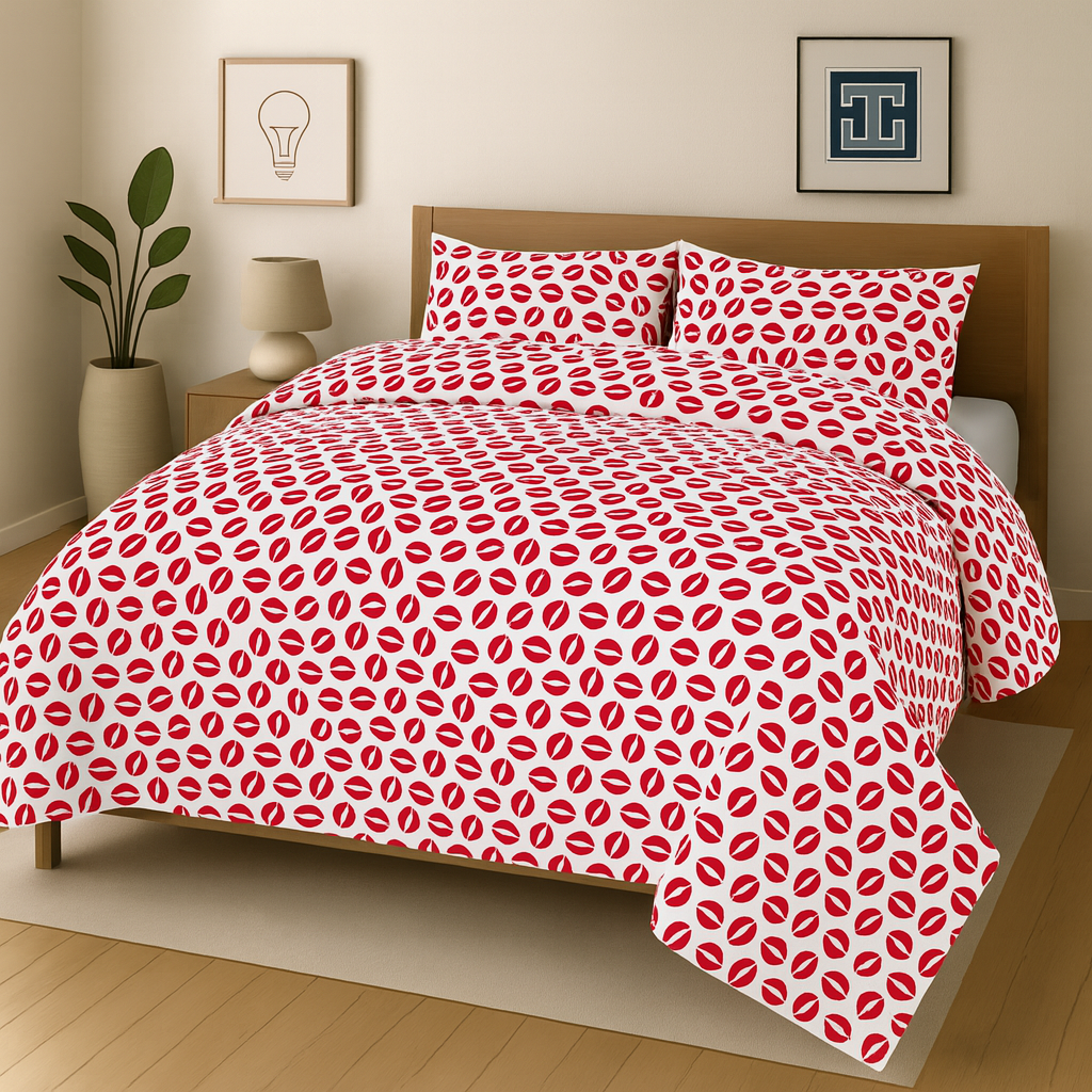 Pure Cotton 3pc Bedsheet Set  WF-121