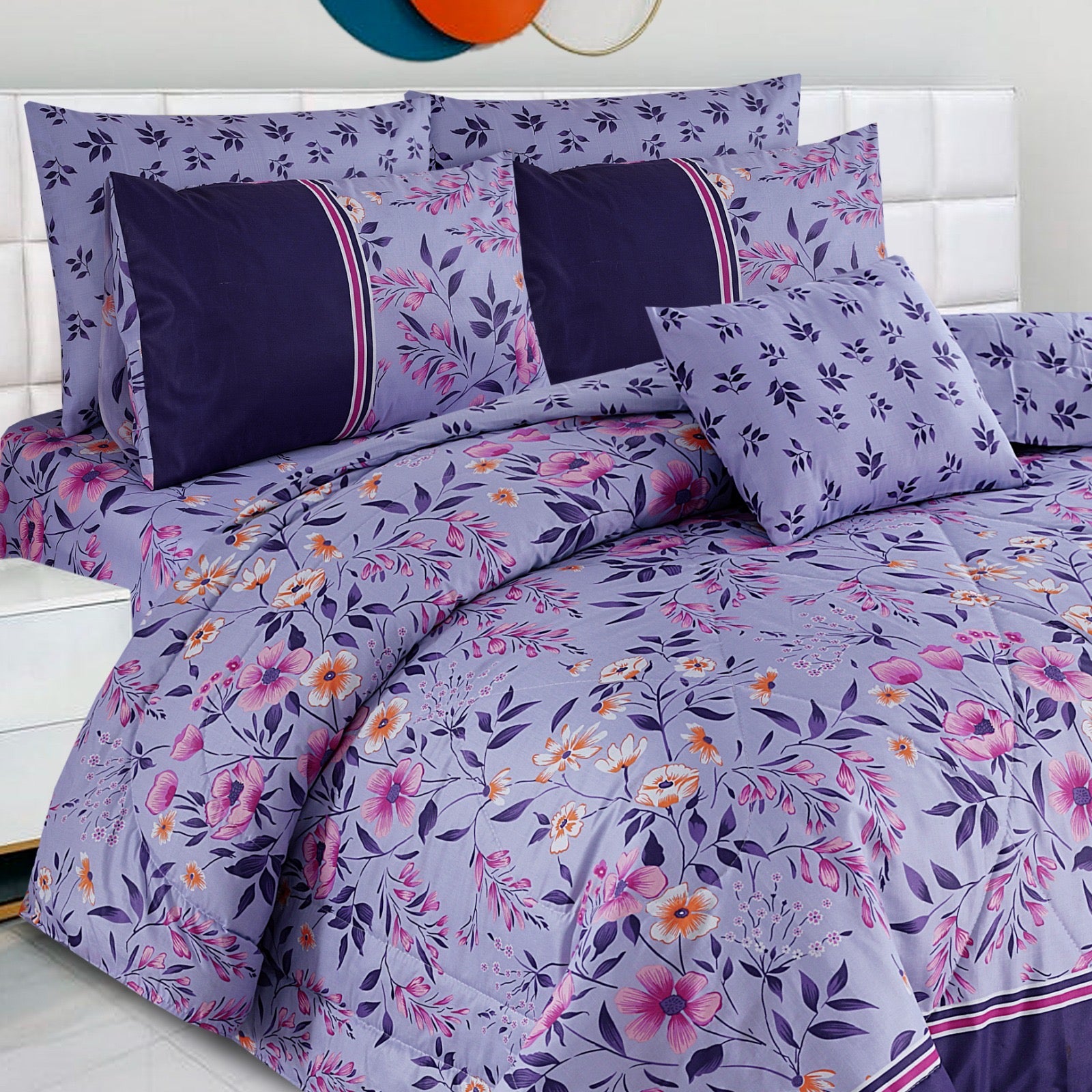 7 Pcs  Comforter Set Mh-776