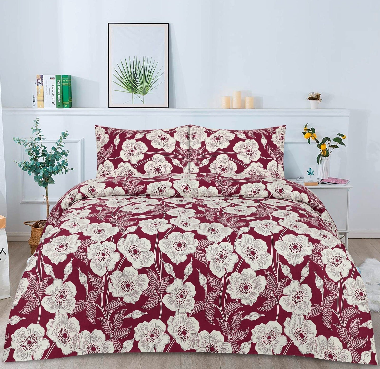 Pure Cotton Causla Bedsheet Set P - 17﹙Premium﹚ Bed Sheets
