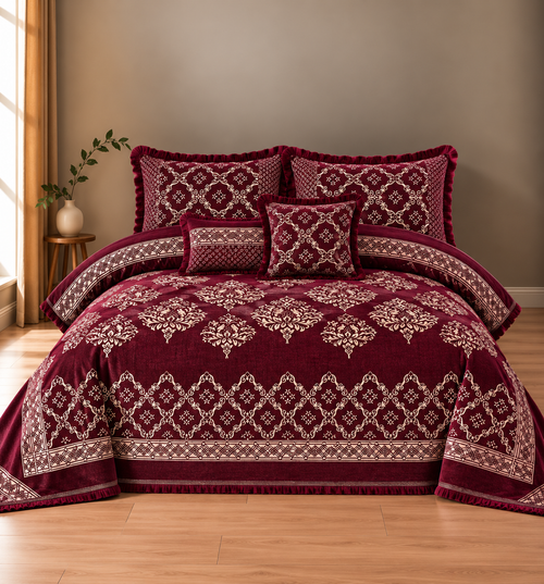 4pcs Velvet jecard Bedsheet Set MS-48