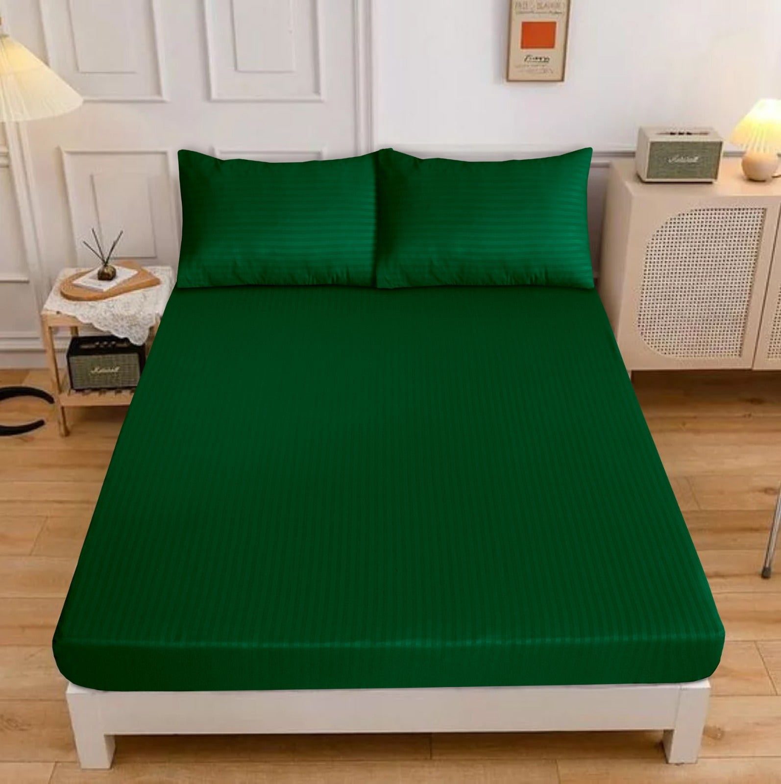 Fitted Bedsheet Satin Stripe 02