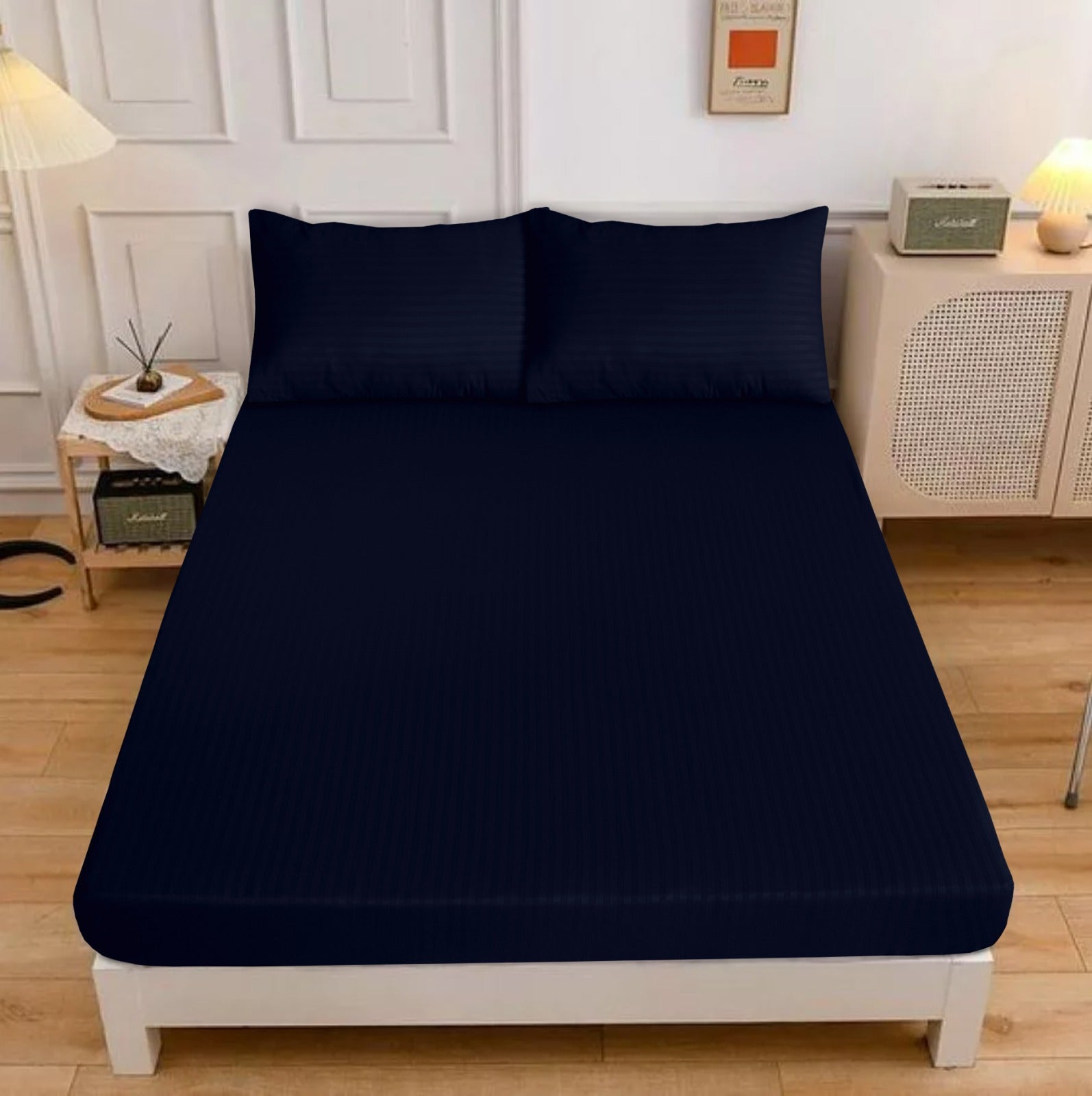 Fitted Bedsheet Satin Stripe 04