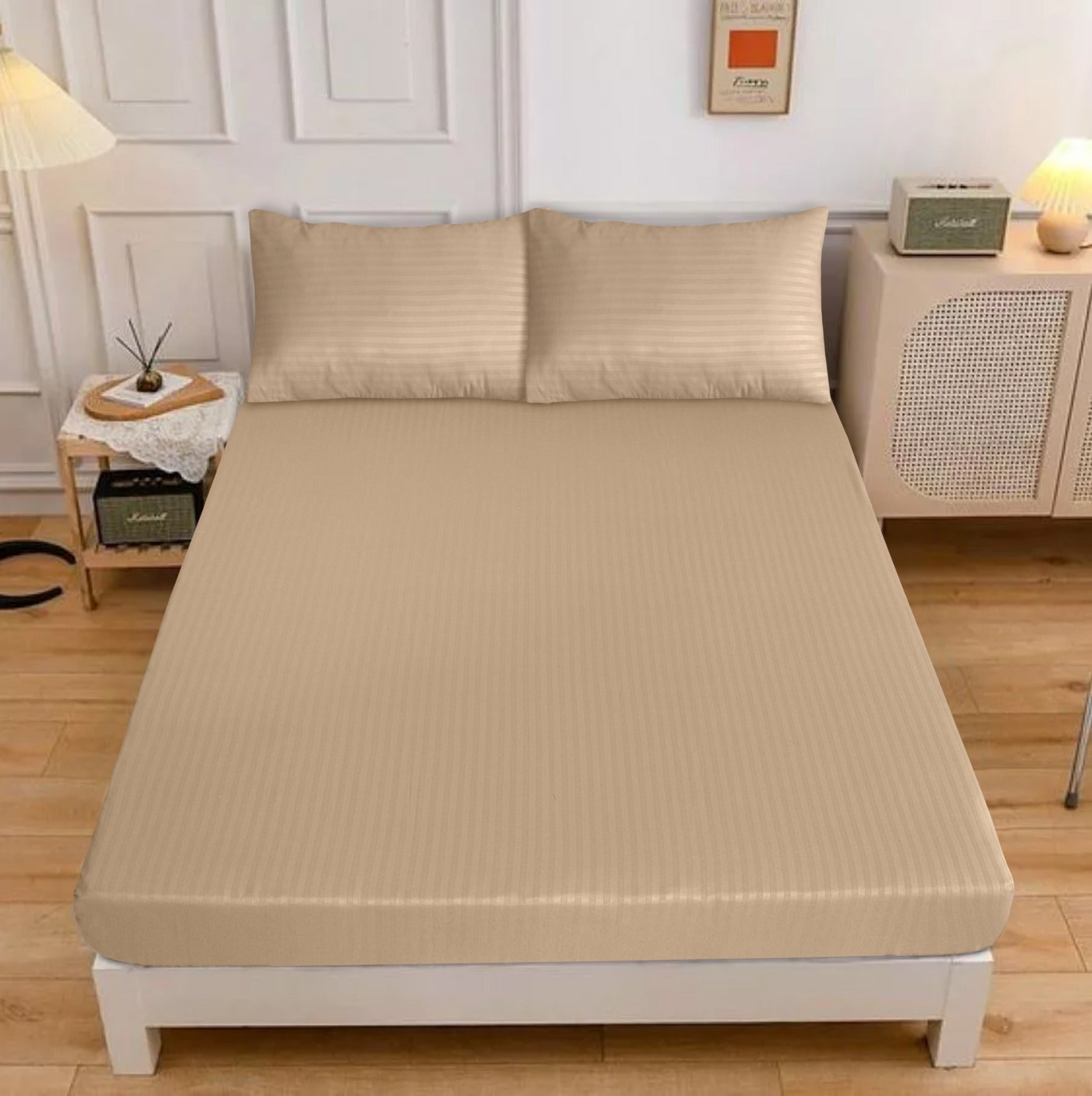 Fitted Bedsheet Satin Stripe 05