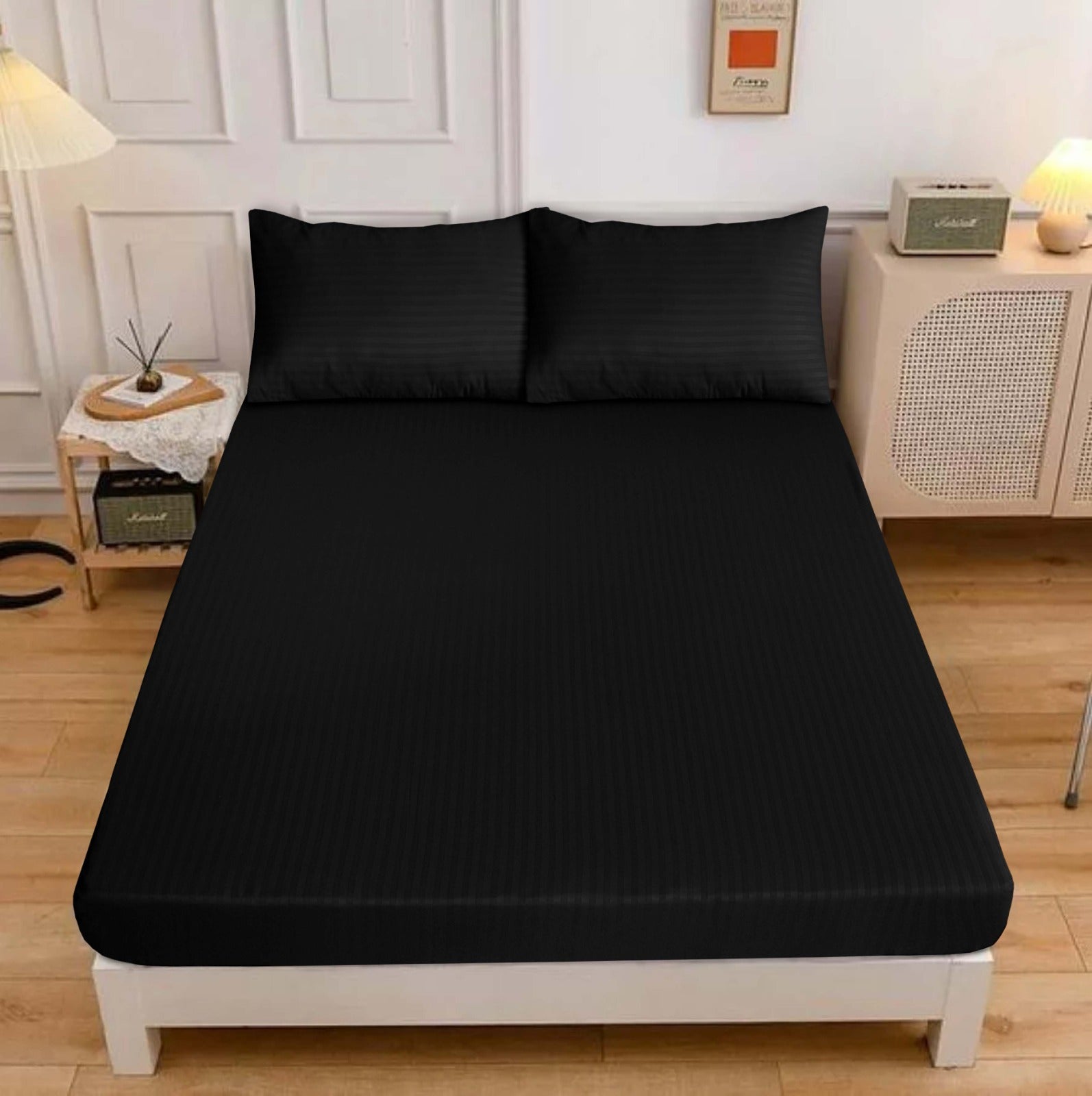 Fitted Bedsheet Satin Stripe 10
