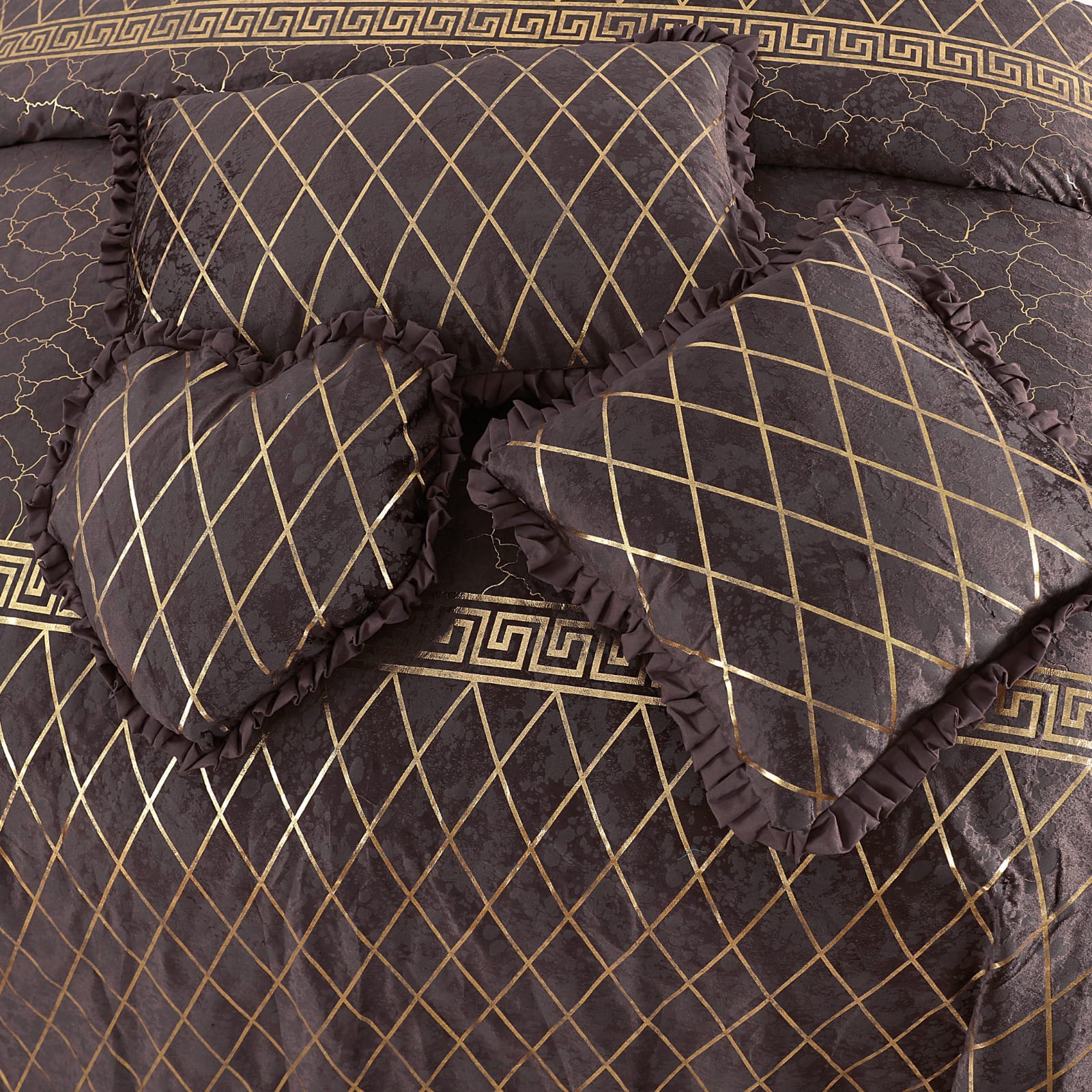 Mardian 5pc Fancy Plated Bedsheet Set 1912