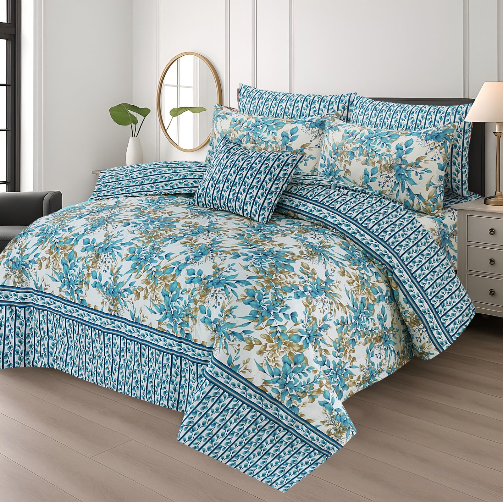 7 Pcs  Comforter Set Mh-793