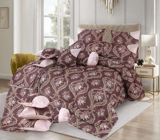 Luxury Filled Razai 14 PCS Bridal Set BS-795