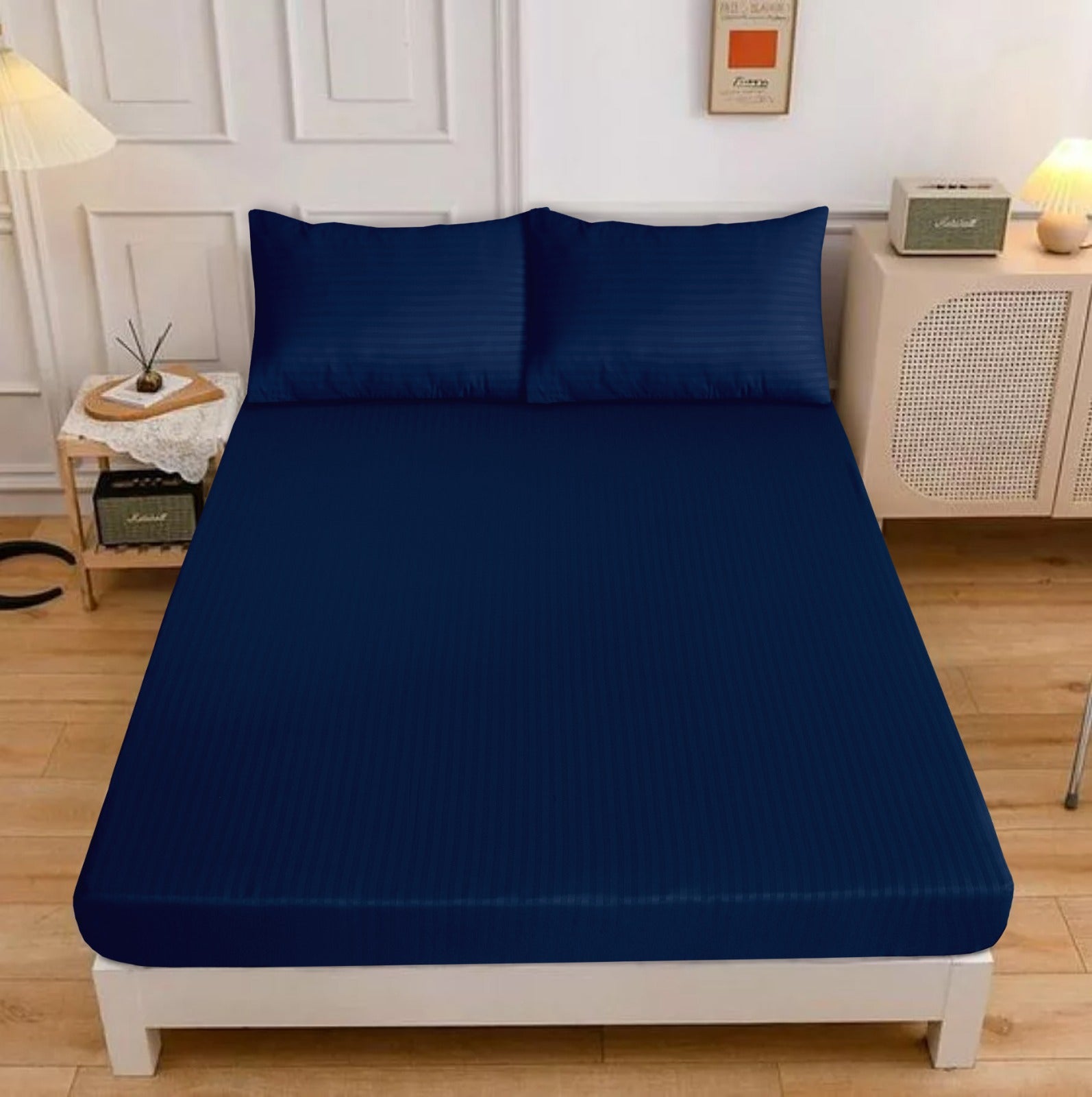 Fitted Bedsheet Satin Stripe 03