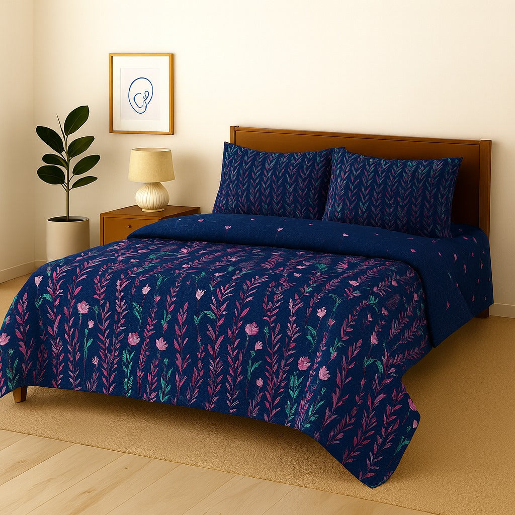 Cotton 3pc Bedsheet Set  MN-27