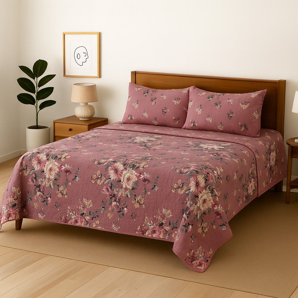 Summer Cotton Punctual Bedsheet Set N-03