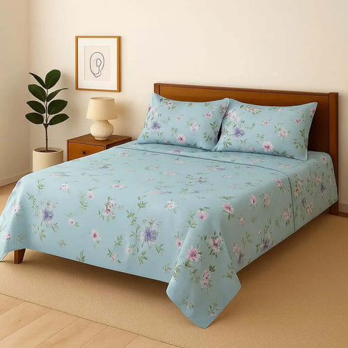 Poly Cotton 3pc Bedsheet Set  20244