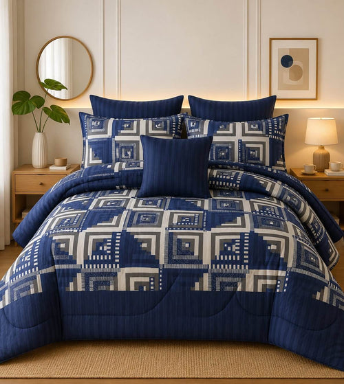Cotton 7 Pcs  Comforter Set S-41