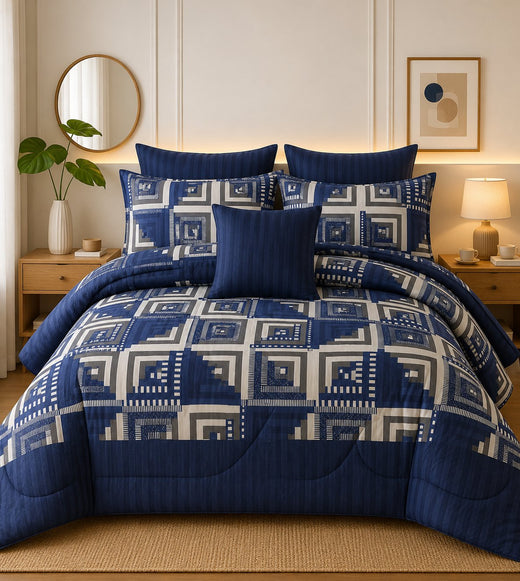 Cotton 7 Pcs  Comforter Set S-41