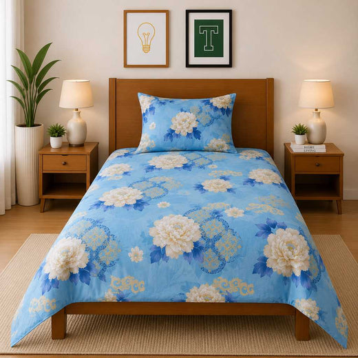 Single Bedsheet Pure Cotton D-712