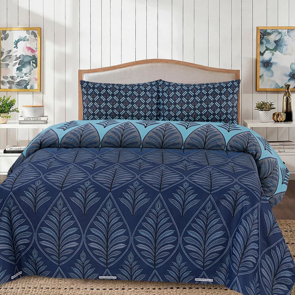 Cotton 3pc Bedsheet Set MN-28 Bed Sheets