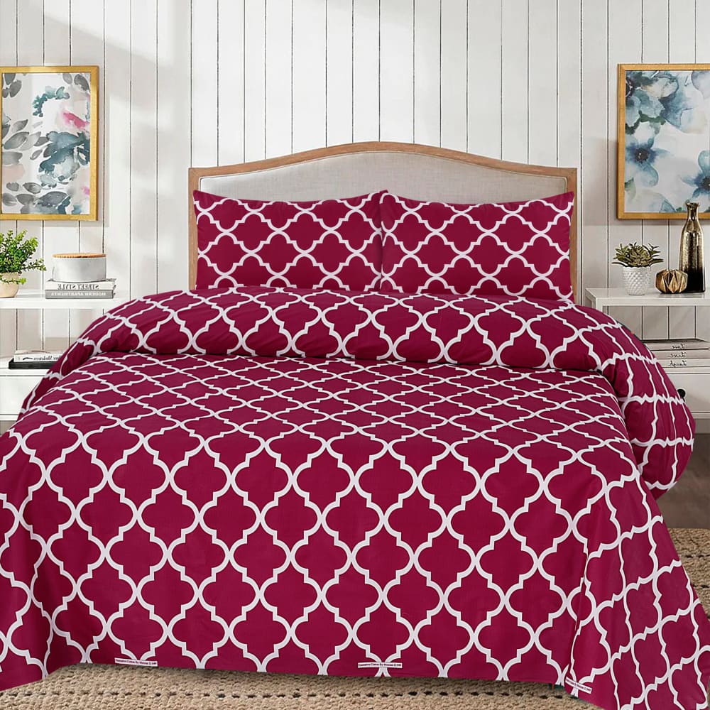 Cotton 3pc Bedsheet Set MN-30 Bed Sheets