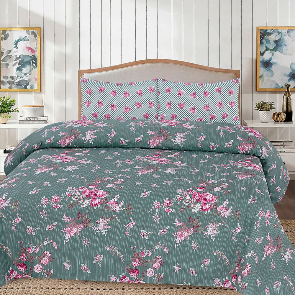 Cotton 3pc Bedsheet Set MN-33 Bed Sheets