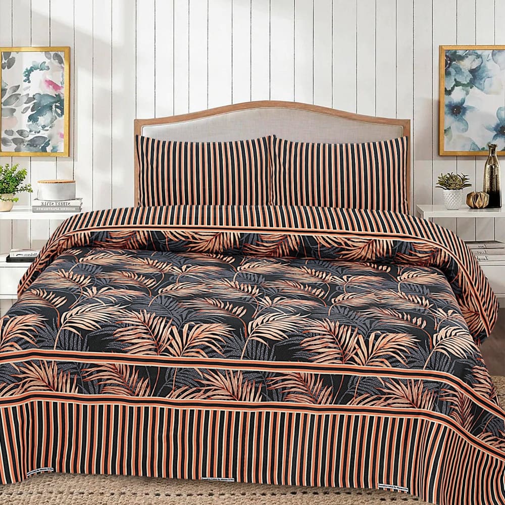 Cotton 3pc Bedsheet Set MN-38 Bed Sheets