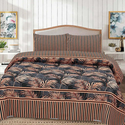 Pure Cotton 3pc Bedsheet Set  MN-38