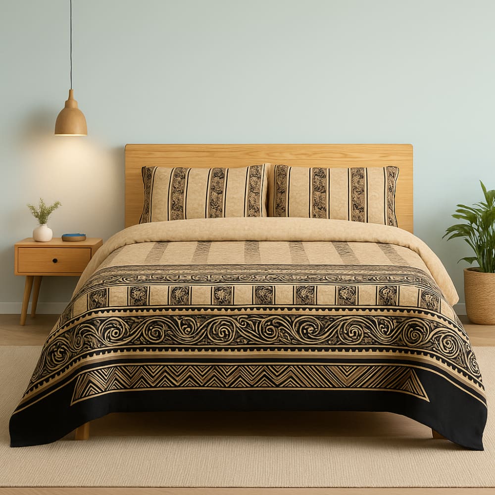 Cotton 3pc Bedsheet Set MN-42 Bed Sheets