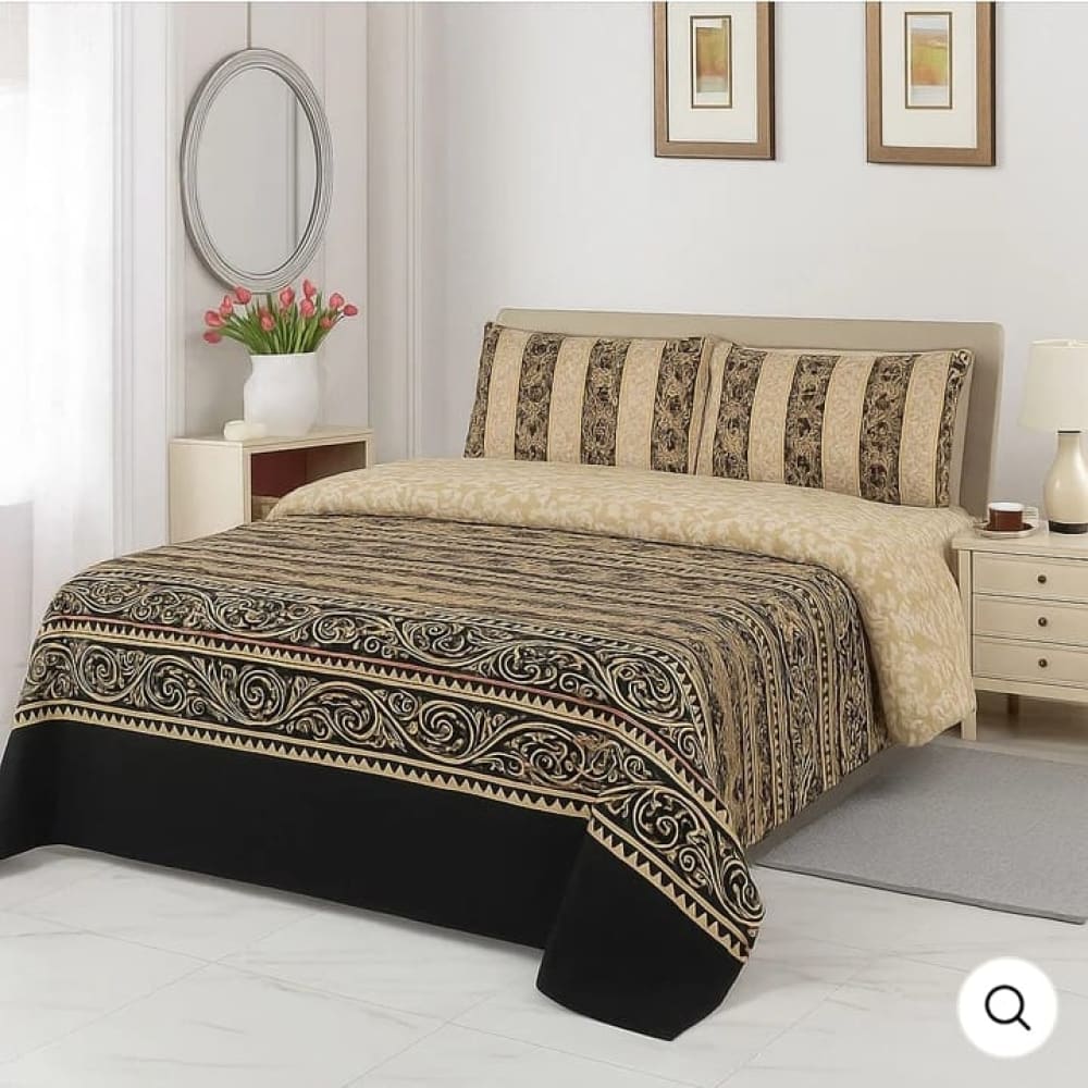 Cotton 3pc Bedsheet Set MN-42 Bed Sheets
