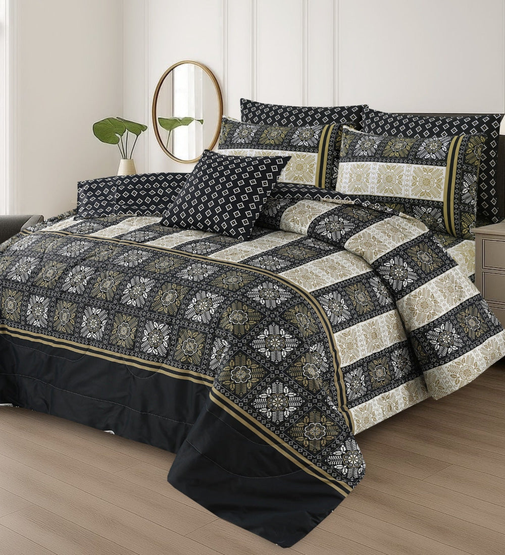 Cotton 7 Pcs Comforter Set S-40 Quilts & Comforters