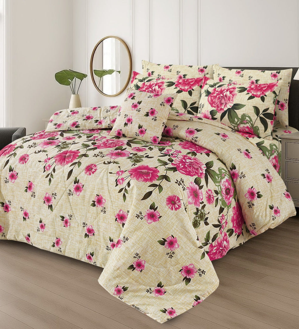 Cotton 7 Pcs Comforter Set S-42 Quilts & Comforters