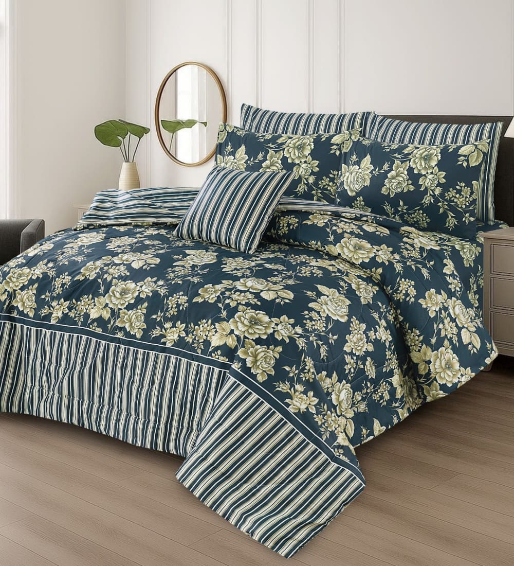 Cotton 7 Pcs Comforter Set S 44 Quilts & Comforters