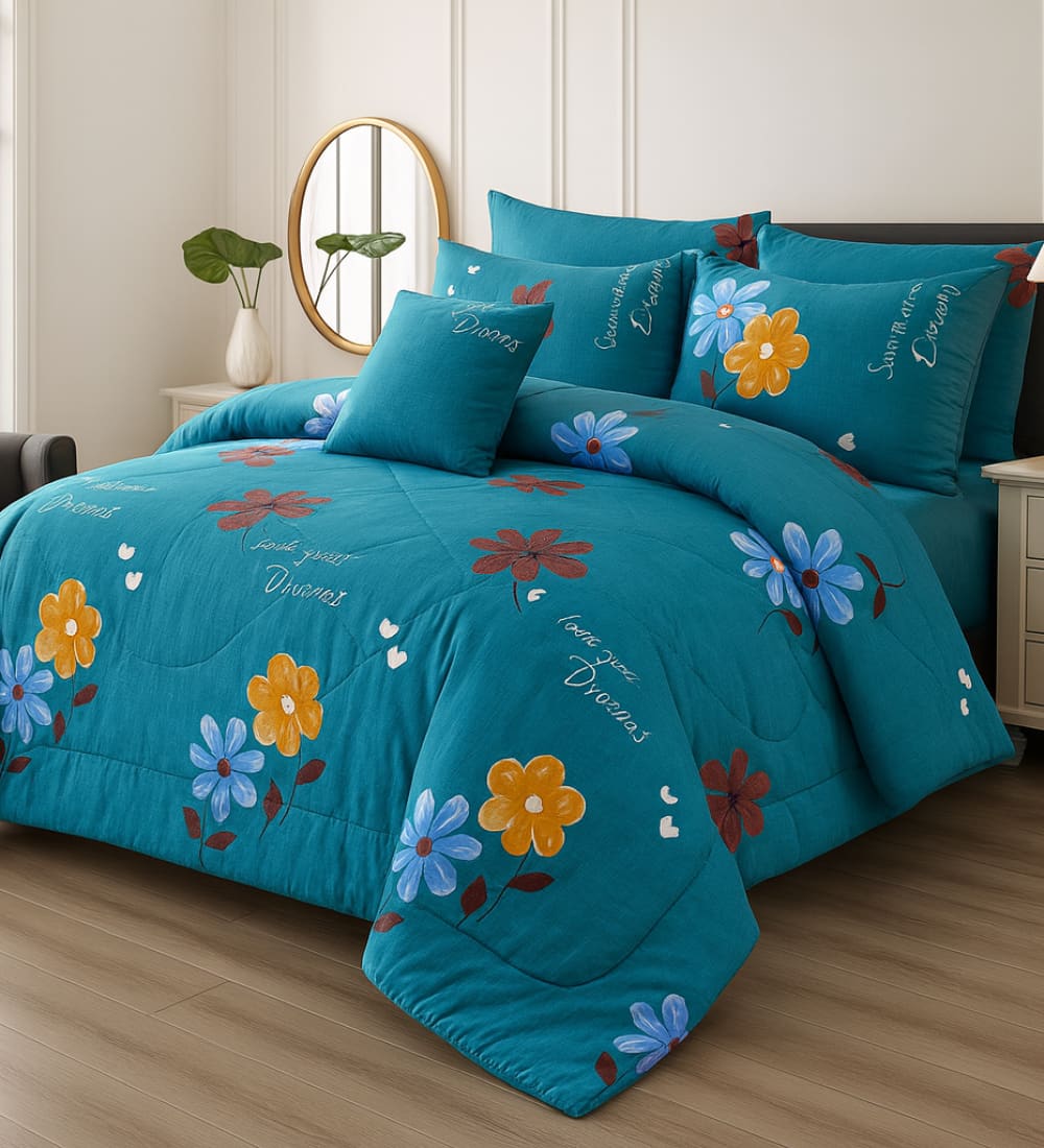 Cotton 7pc Comforter Set S 72 Quilts & Comforters