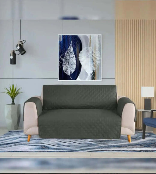 Cotton Quilted Sofa Cover﹙ Grey ﹚