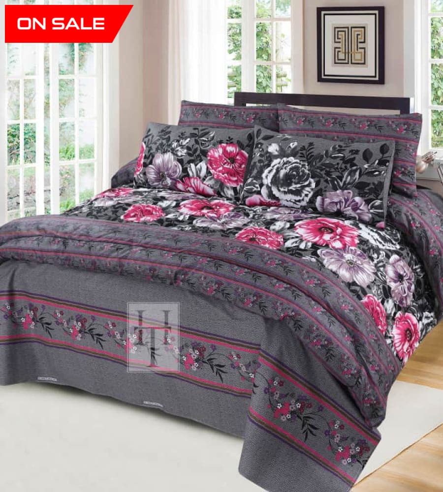 Dark Grey Winter Quilt Set A-141 Quilts & Comforters