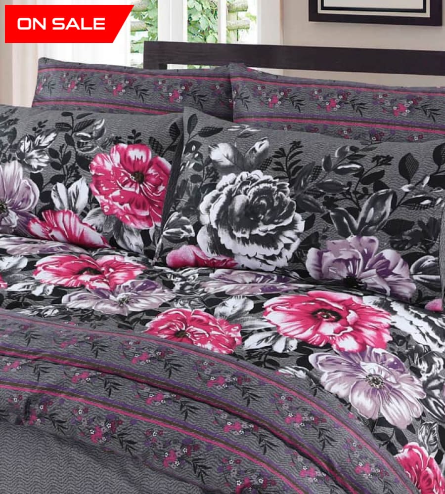 Dark Grey Winter Quilt Set A-141 Quilts & Comforters