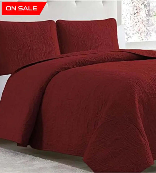 Dark Meron Bedspread Set 3 Pcs D-B01