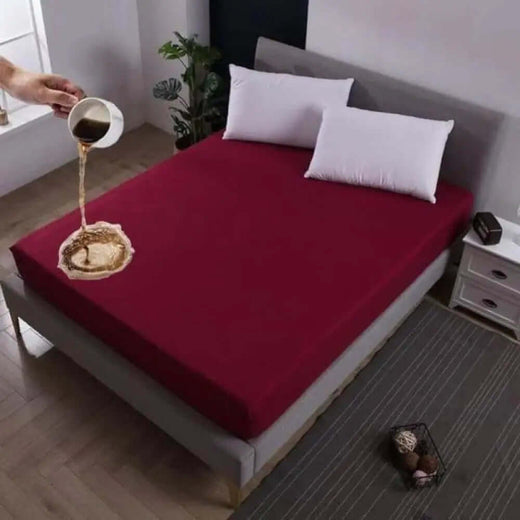 Double Bed Terry Towel Plain Waterproof Mattress Protector SM-02