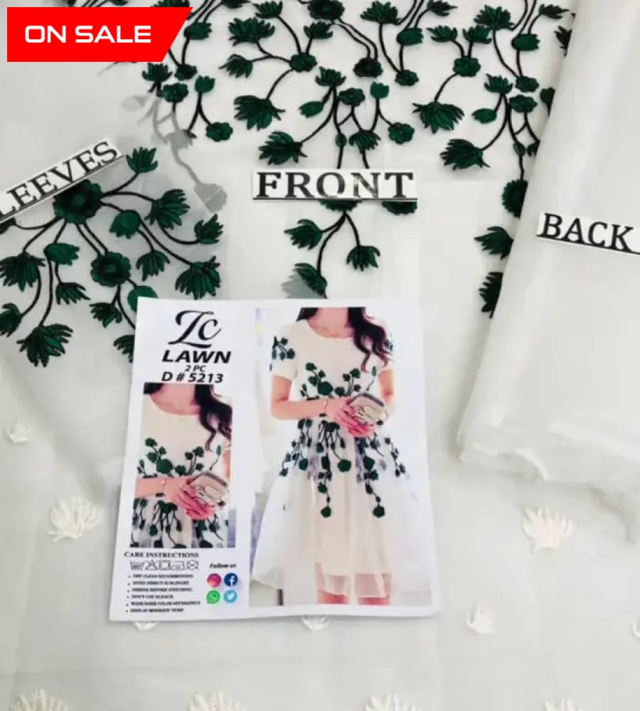 Fc Limelight Lt - 5213 Embroidered Organza Two Piece Collection Apparel