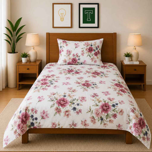 Single Bedsheet Pure Cotton D-710