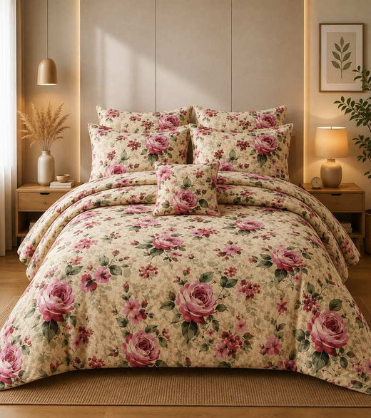7 Pcs  Comforter Set Mh-811