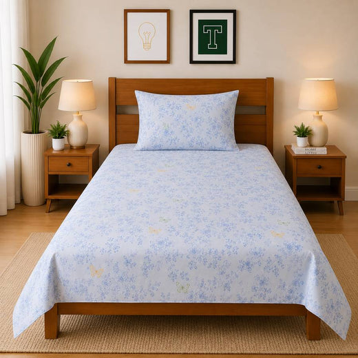 Single Bedsheet Pure Cotton D-719