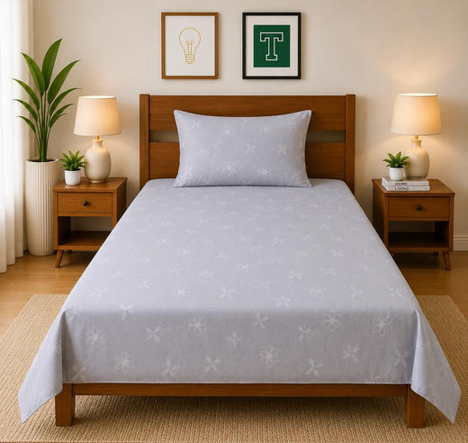 Single Bedsheet Pure Cotton D-721
