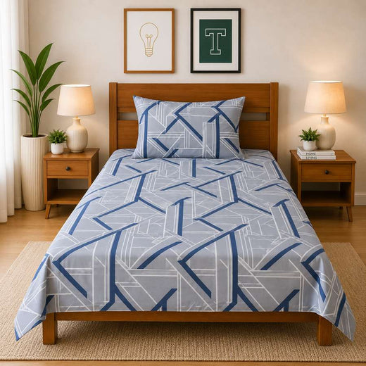 Single Bedsheet Pure Cotton D-722