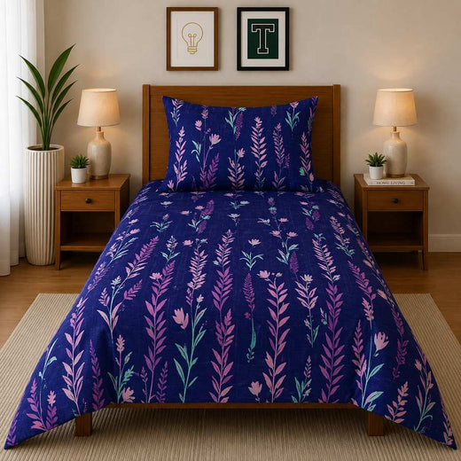 Single Bedsheet Pure Cotton D-723