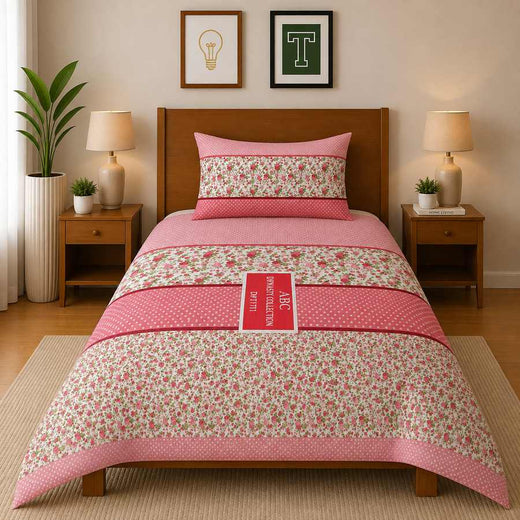 Single Bedsheet Pure Cotton D-735