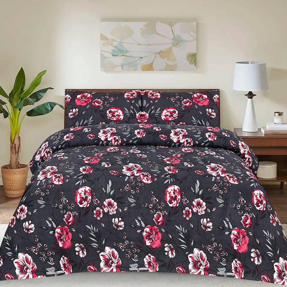 Pure Cotton 3pc Bedsheet Set B2511 Bed Sheets