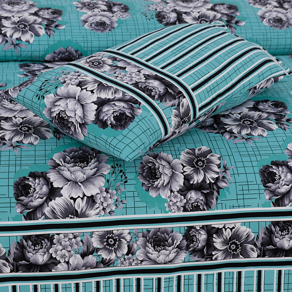 Pure Cotton 3pc Bedsheet Set B2515 Bed Sheets