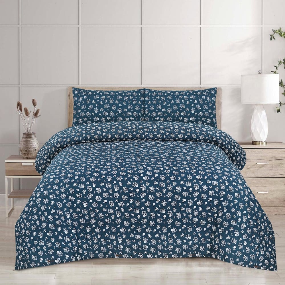 Pure Cotton 3pc Bedsheet Set MN-33 Bed Sheets