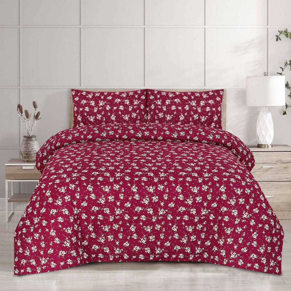 Pure Cotton 3pc Bedsheet Set WF-56 Bed Sheets