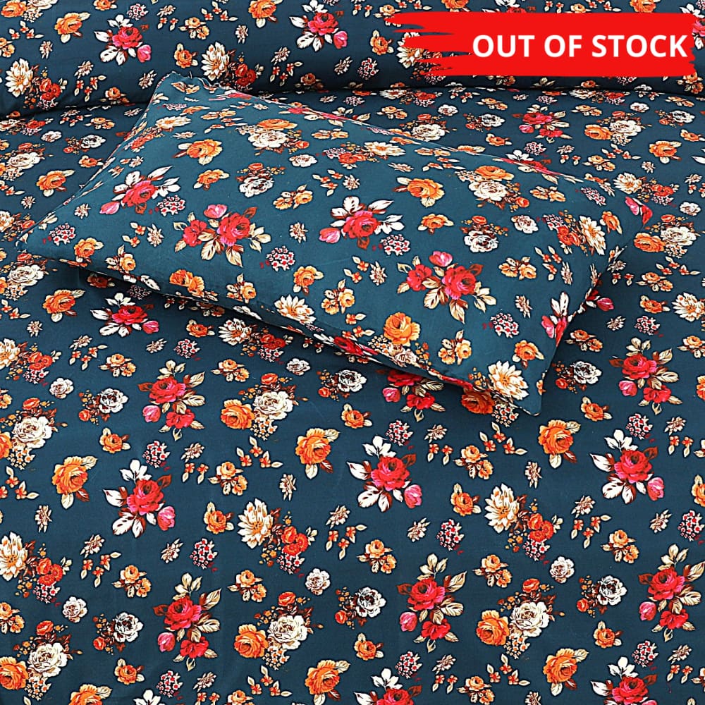 Pure Cotton 3pc Bedsheet Set WF-57 Bed Sheets