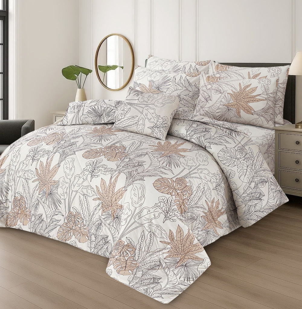 Pure Cotton 7 Pcs Comforter Set S-34 Quilts & Comforters